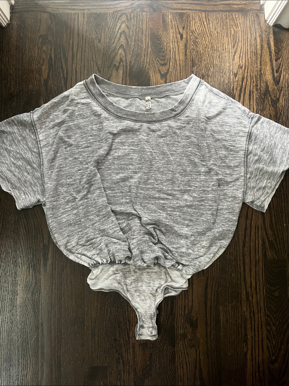 SALE 3/$15 Intimately Free People Heather Gray Bodysuit size XS